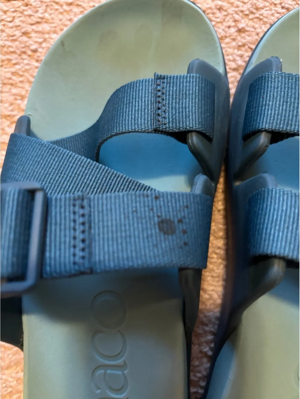 Chaco blue slide flip flop active women's size 9